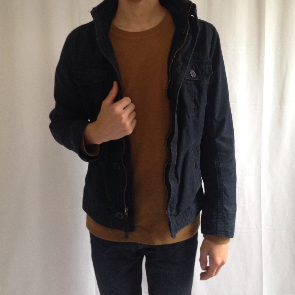 Hollister Navy Military Jacket